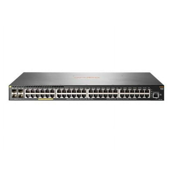 HPE Aruba PoE+ 2930F 48G 4SFP+ - Switch - L3 - managed - 48 x 10/100/1000 (PoE+) + 4 x 1 gigabit / 10 gigabit sfp+ (uplink) - rackable - PoE+ (370 W)