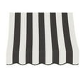 thumbnail image 2 of Awntech 3 ft Nantucket Fixed Awning Acrylic Fabric, Black/White Stripe, 2 of 2
