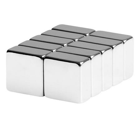 Extra Strong Magnets - totalElement 1/2 x 1/2 x 1/4 Inch Strong Neodymium Rare Earth Block Magnets N42 (10 Pack)