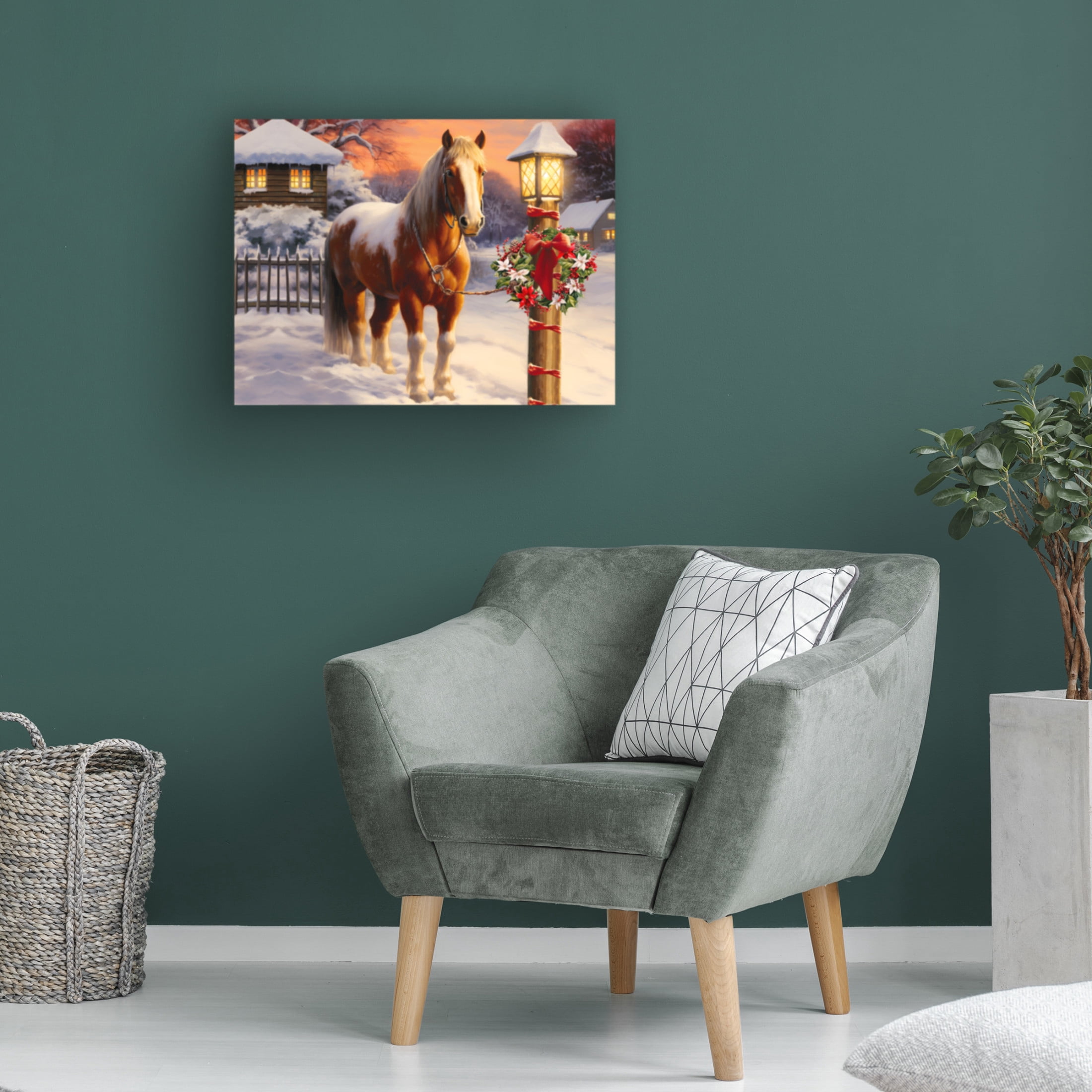 Canvas Wall Art - Stewart 'At Home' Wall Art for Living Room, Bedroom, or Office Décor by Trademark Fine Art - 19 x 14 Inches