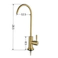 thumbnail image 2 of Stainless Steel Water Purifier Kitchen Water Purifier Faucet Straight Drinking Water Faucet Brushed Gold, 2 of 5