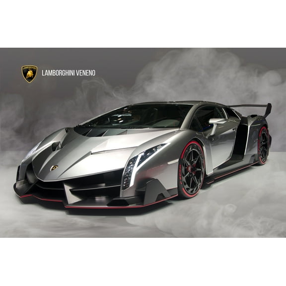 Wall Art Impressions Lamborghini Veneno Sports Cars Street Legal Racer 24 in x 36 in Poster