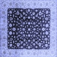 thumbnail image 1 of Ahgly Company Indoor Square Oriental Blue Industrial Area Rugs, 6' Square, 1 of 4