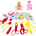 thumbnail image 3 of Conjunto De Juguetes Médicos Juego de 30 Uds. De juguetes médicos para enfermera, juego de simulación educativo para niños (rosa) Hugtrwg  libre de BPA, 3 of 9