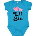 thumbnail image 3 of Inktastic Love Hearts Lil Sis Girls Baby Bodysuit, 3 of 5