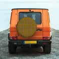 thumbnail image 6 of Daiia Retro Yellow and Black Houndstooth Pattern Tire Covers , Travel Trailer Camper Truck SUV Motorhome Waterproof Wheel Cover, Sun Rain Snow Protector-17 inch, 6 of 6