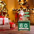 thumbnail image 2 of Wooden Christmas Calendar Christmas Decorations Desk Calendars Digital Calendar Desktop Calendar Decorations For Shelves Decor For Table Christmas Party Accessory Xmas Decor, 2 of 8