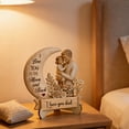 thumbnail image 6 of Wooden Parent Figurine Heart Shaped I Love You Mom and Dad Desk Decor Gift for Fathers Day Mothers Day Birthday Thanksgiving, 6 of 8