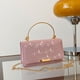 thumbnail image 1 of Bolso de mano femenino con temperamento de celebridades de Internet de moda tejida, nuevo bolso cruzado versátil de primavera 2025, bolso cuadrado pequeño, tendencia, 1 of 5