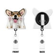 thumbnail image 2 of WIRESTER Set 2pcs Design Acrylic Key Card Holder Belt Clip Reel Id Badge Retractable - Sable Black Tan Pembroke Welsh Corgi Dogs, 2 of 6