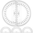 thumbnail image 1 of LEEYNEER 5 Pcs Multi Angle Measuring Ruler Protractor Student, 1 of 6