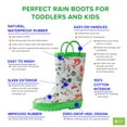 thumbnail image 3 of Oaki Kids Waterproof Rubber Rain Boots with Easy-On Handles, 3 of 3
