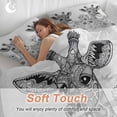 thumbnail image 5 of Funny Giraffe Flower Bedding 3 Piece Duvet Cover Set California King, Fall Sunflower Aesthetic&nbsp;Autumn Plant Soft Microfiber Comforter Cover with Zipper Closure & Pillowcases, Quilt Cover, 5 of 9