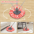 thumbnail image 3 of SUGARDAY Microfiber Spin Mop and Bucket System with Foot Pedal Wringing Set for Floor Cleaning Heavy Duty Mop, 3 of 8