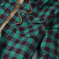 thumbnail image 5 of Plaid Hoodies for Men Heavy Plaid Jacket Mens Coats Plus Size Big Tall Button Down Patchwork Contrast Color Casual Long Sleeve 2024, 5 of 5