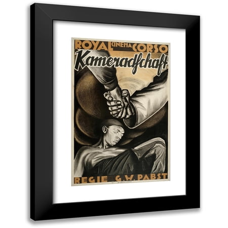 Meijer Bleekrode 11x14 Black Modern Framed Museum Art Print Titled - Kamaradschaft (1932)
