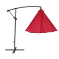 thumbnail image 4 of 360-Degree Rotation Cantilever Hanging Patio Umbrella with Extra-large Canopy for Outdoor Use, Wine Red, 4 of 6