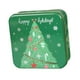 thumbnail image 3 of Lata de galletas navideñas con dibujos de chocolate, para guardar bocadillos, envoltorios de regalo, golosinas navideñas Árbol de Navidad verde, 3 of 9