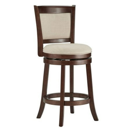 Shapel Collection 24 in. Swivel Counter Height Stool - Cushion Back
