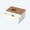 White-WH-home supplies, variant on LEFTHIGH Home Composite Wood Tissue Box Holder with Drawer Living Room Coffee Table Storage Box for Paper Tissues Napkins 7.09x5.71x3.66 Inches Mens Gifts