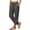 Grey, variant on Women's Linen Pants Cotton Linen Button Down Front High Waist Loose Fit Casual Lightweight With Pockets Daily Summer Beach Trousers