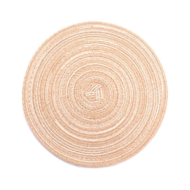Posavasos de tela resistentes al calor para platos y cuencos calientes, juego de 4, redondos de 30 cm