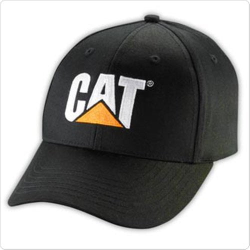 Caterpillar CAT Black Twill Cap w/ Metal Tri-Glide Adjustment - Walmart ...