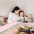 thumbnail image 5 of Manfei Cartoon Animal Penguin Boy Girl 2pcs Bedding Comforter Set,Flower Butterfly Twin Comforter Sets,Floral Wildlife Breathable Bedding Set,Super Cozy Room Decor,Reversible, 5 of 8