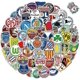thumbnail image 1 of 100pcs Soccer Team Logo Stickers, Soccer Club Sticker Pack, Waterproof Vinyl Stickers, World Cup Match Stickers For Laptops, Phone, Cars, Skateboards, 1 of 5