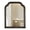 Black, variant on Magnifique Wall Mirror Farmhouse Rounded Corner Arch Wood Frame for Bathroom 16" x 20", Natural Wood Color