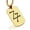 Gold, variant on Stainless Steel Lead Alchemy Symbol Dog Tag Pendant Necklace