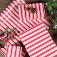 thumbnail image 4 of Christmas Wrapping Paper Roll, Classic Red & White Striped Gift Wrap for Christmas, Holiday, Winter Party, 17 Inch x 33 Feet, 4 of 7