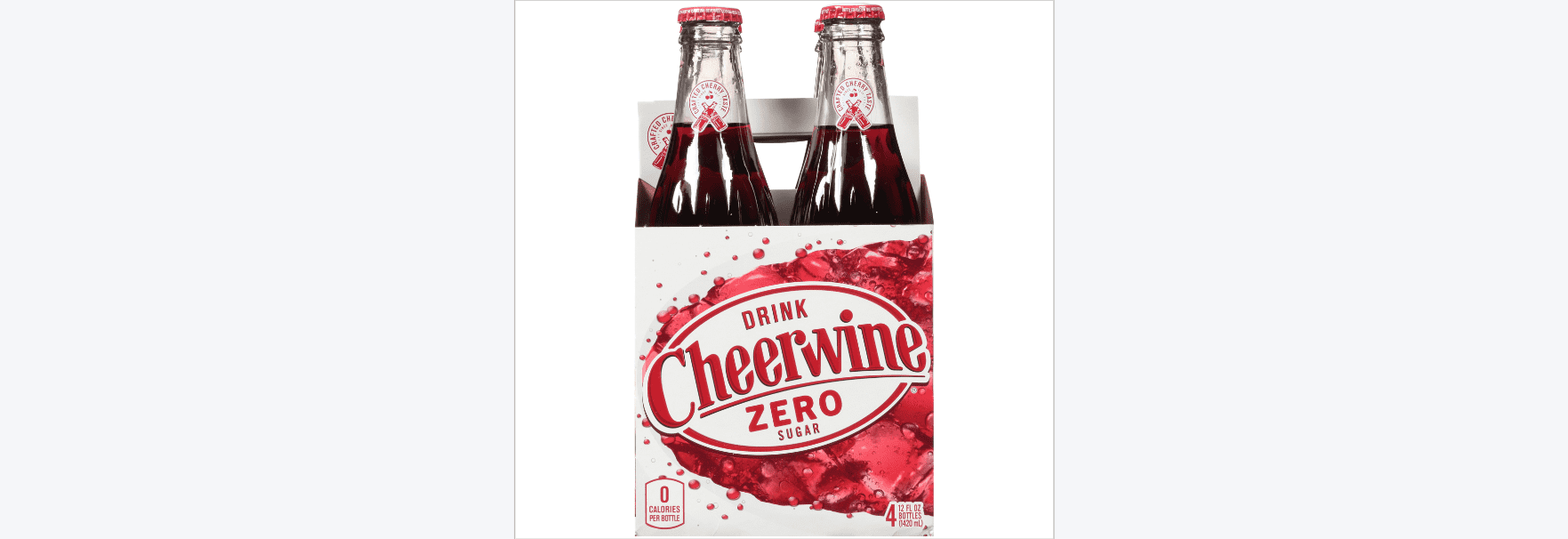 Cheerwine Diet Sparkling Soda, 12 Fl. Oz., 4 Count