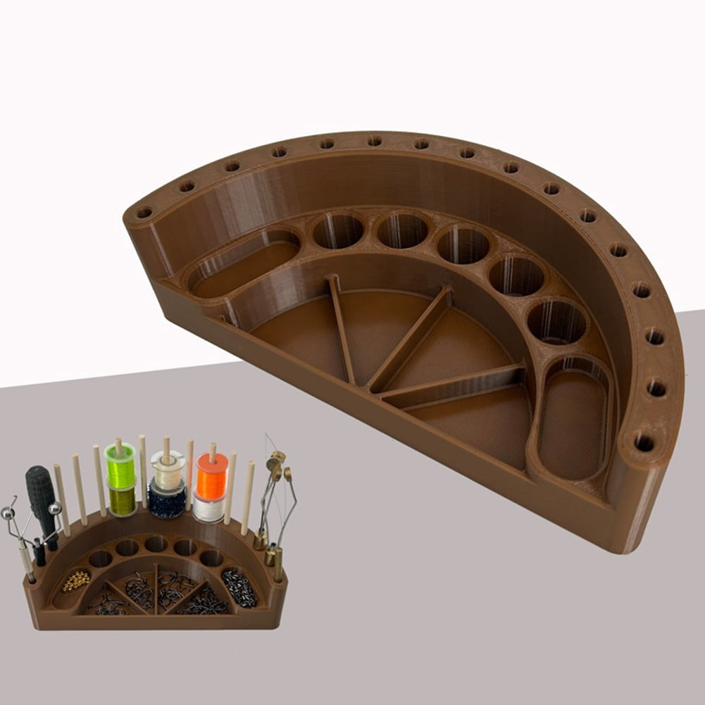 Sportact Fishing Baits,Fishing Accessories,Fishing Equipment,Fly Tying station Fly Tying Tool Organizer Fly Tying Tool Accessory Storage Rack