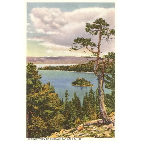 Art.com Emerald Bay, Lake Tahoe Art Print, 12" x 18"