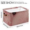 thumbnail image 4 of Pink Cute Bear Storage Bins Baskets With Handles Storage Box Clothes Organizer Organization Toys, 4 of 7