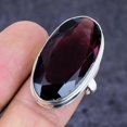 thumbnail image 2 of Natural Amethyst Gemstone Handmade 925 Sterling Silver Jewelry Ring Size 5, 2 of 2