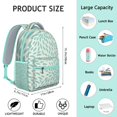 thumbnail image 4 of Wildflower and Butterfly Illustration Backpack - Lightweight Breathable Student Backpack, 4 of 6