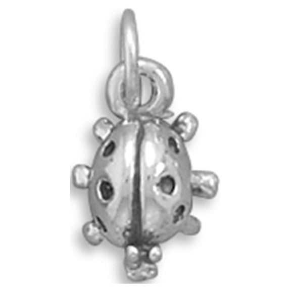 Small Lady Bug Charm Sterling Silver, Made in the USA