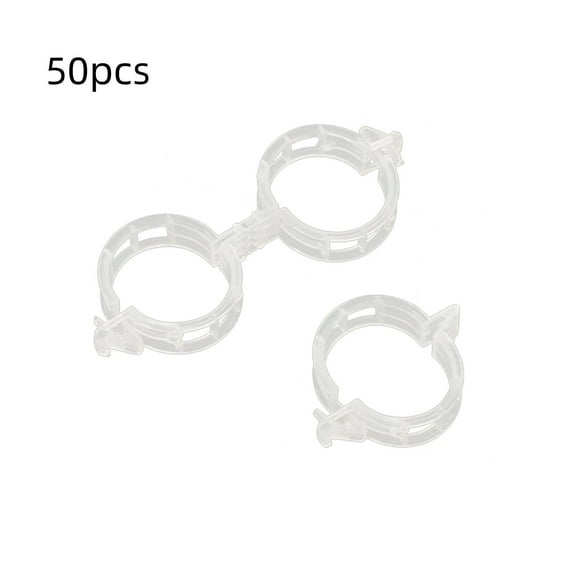 50-Pack Plastic Plant Support Clips | Branch & Hanging Clips for Gardening | Sturdy Plant Fixing Clips for Flowers, Vines & Outdoor Plants