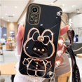 thumbnail image 4 of Mirror Crossbody Lanyard Phone Holder Case For Xiaomi Redmi Note 11 8 12 10 9 Pro Max 12 4G 5G 10s 11s 9A 9C Stand Strap Cover, 4 of 4