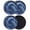Blue, variant on Navy Blue Marble Coasters Set of 4, Contemporary Ink Painting Abstract Absorbent Coasters for Drinks, Coaster for Bar Office Dining Coffee Table Accessories Decor, Non Slip Round Desk Coaster