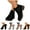 Black, variant on Ankle Boots for Women Low Heel Round Toe Chelsea Short Booties Suede Slip on Fall Winter Casual Work Shoes Black 5.5
