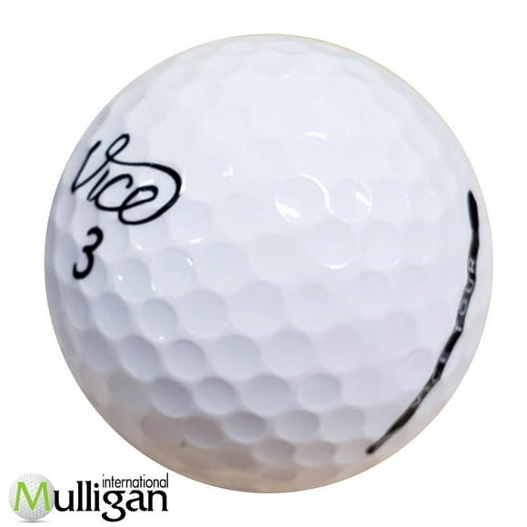 Mulligan - 12 balles de golf récupérées Vice Tour 5A, blanc