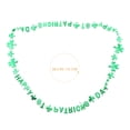 thumbnail image 5 of KAKOWELY 12 cuentas de San Patricio, cuentas verdes de trébol, collar con colgante de trébol, 5 of 5