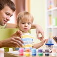 thumbnail image 5 of 30 Pack Mini Acrylic Paint Set,12 Color Acrylic Paint Strips with 60 Pcs Painting Brushes for Kids&Adults, 420 PCS Kids Paint Set Container Strips Storage for Home Classroom Party Favors Easter Gifts, 5 of 5