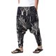 thumbnail image 3 of SAYOO Pantalones largos de yoga  para hombre, pantalones de entrepierna caída holgados con estampado de patrón nacional, pantalones casuales de estilo simple SAYOO S M L XL XXL XXXL, 3 of 8