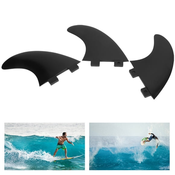 FCS Glass Fiber Surfboard Tail Fin, 3Pcs Surfboard Fin, Adult Children Fun Outdoor for Surfing Surfboard Tail Fin