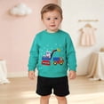 thumbnail image 2 of Tisuna Kids Crewneck Sweatshirts Girls Cozy Cartoon Car Print Sweatshirt Toddler Everyday Wear Long Sleeve Tops Clothes Size 12-24 Months, 2 of 7