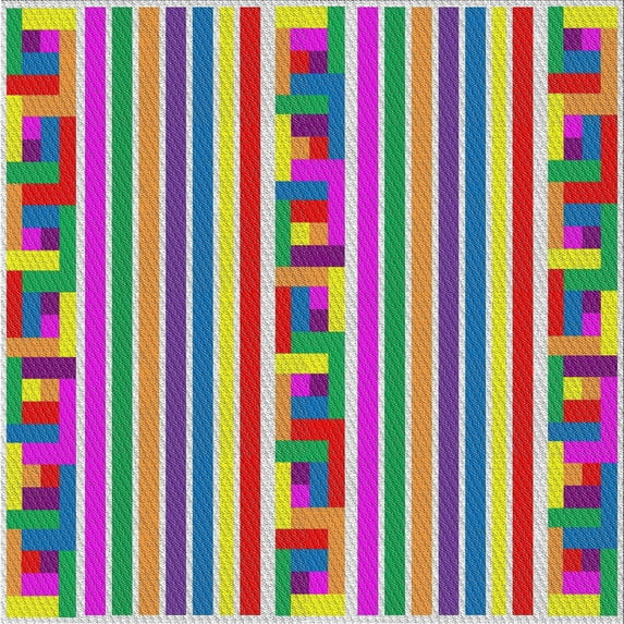 Ahgly Company Indoor Square Patterned Green Abstract Area Rugs, 6' Square